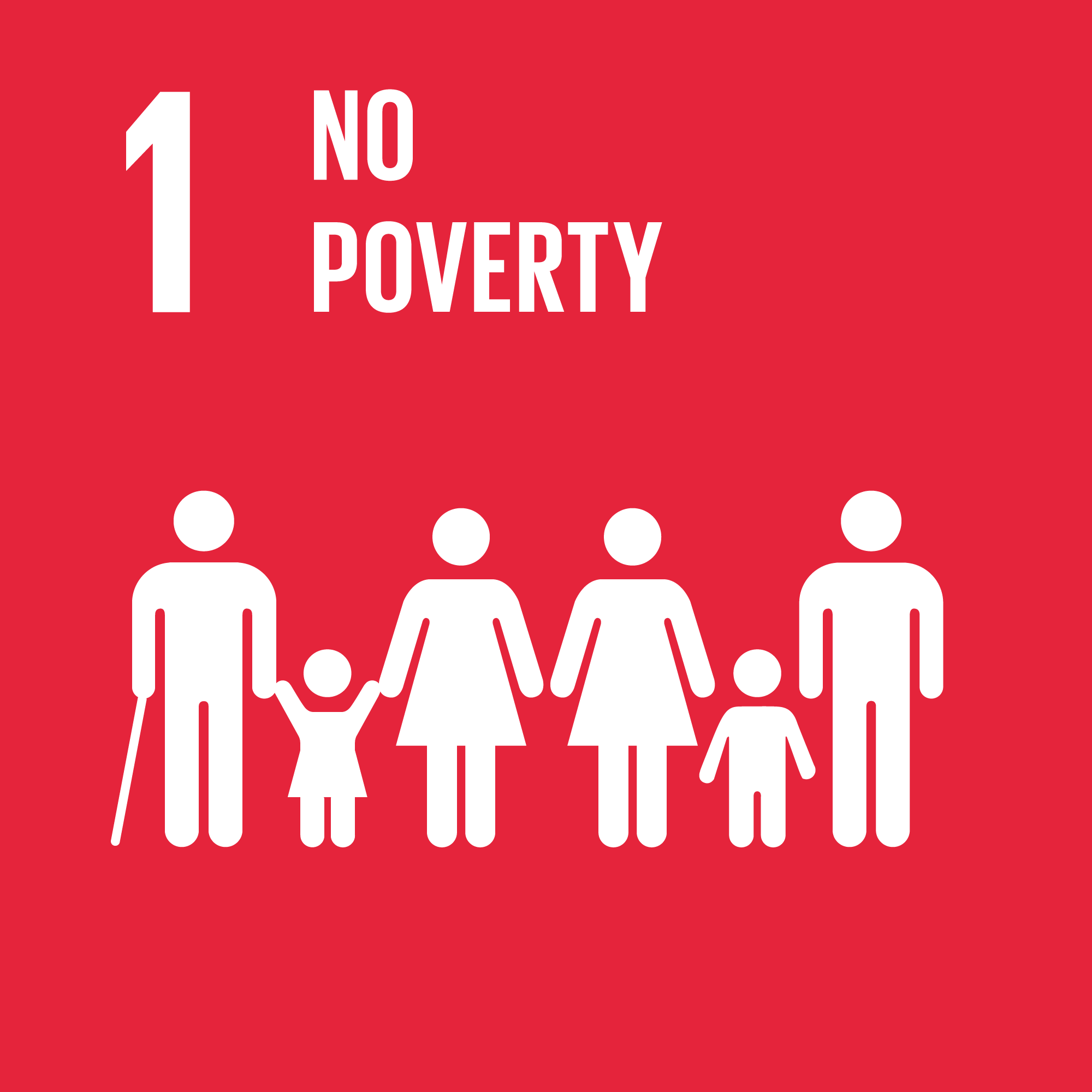 SDG 1 no povery icon