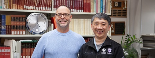 Left, Dave Meyn, patient, with Dr. Victor Yang. (Photo credit: Rena Panchyshyn)